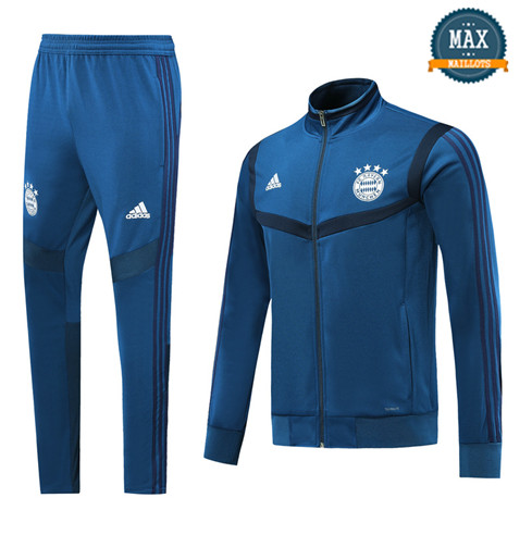 Veste Survetement Bayern Munich 2019/20 Bleu Marine