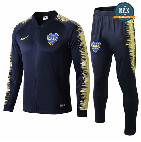 Veste Survetement Boca Juniors 2019/20 Bleu Marine Strike Drill