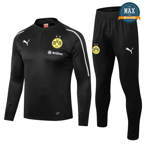 Survetement Dortmund 2019/20 Noir Col haut