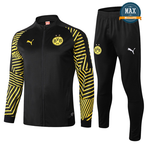 Veste Survetement Dortmund 2019/20 Noir