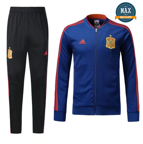 Veste Survetement Espagne 2019/20 Bleu