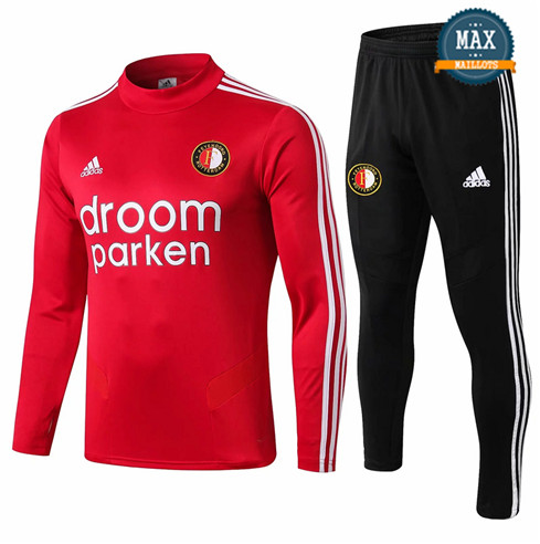 Survetement Feyenoord 2019/20 Rouge + Short Noir