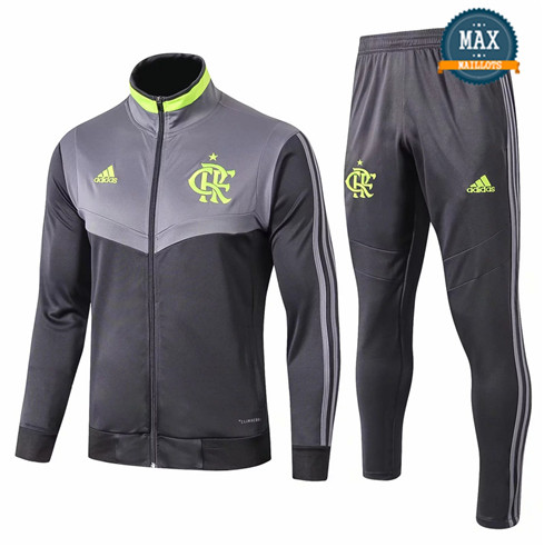 Veste Survetement Flamengo 2019/20 Gris/Noir