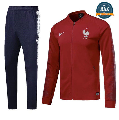 Veste Survetement France 2019/20 Rouge