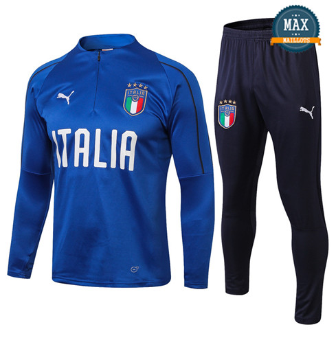 Survetement Italie 2019/20 Bleu Clair Col haut