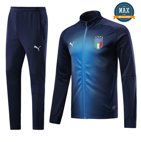 Veste Survetement Italie 2019/20 Bleu Marine