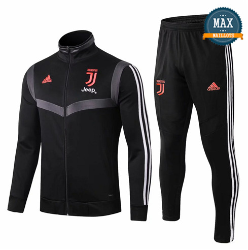 Veste Survetement Juventus 2019/20 Noir Col Haut