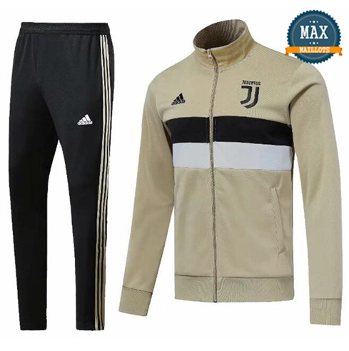 Veste Survetement Juventus 2019/20 Jaune/Blanc/Noir