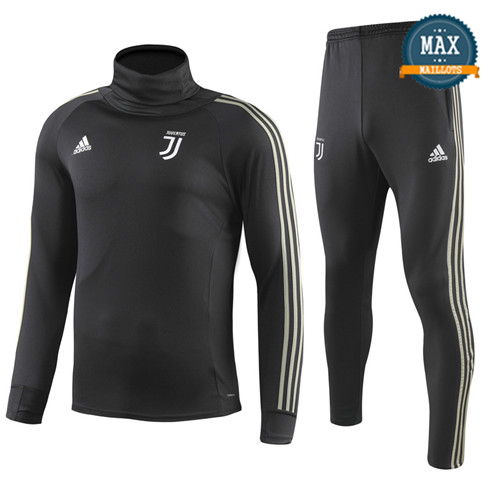 Survetement Champions League Juventus 2019/20 Noir Col Haut