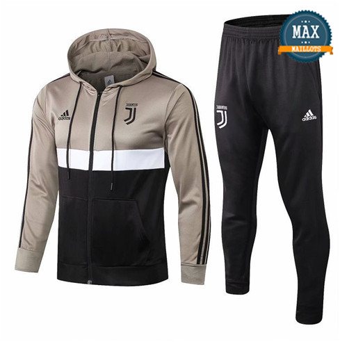 Veste Survetement à Capuche Juventus 2019/20 khaki