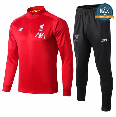 Survetement Liverpool 2019/20 Rouge + Short Noir