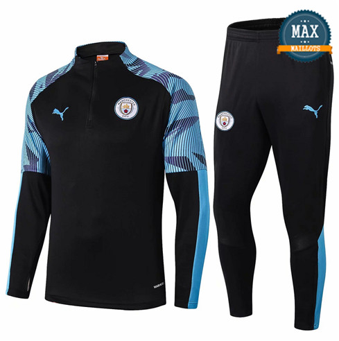 Survetement Manchester City 2019/20 Noir/Bleu