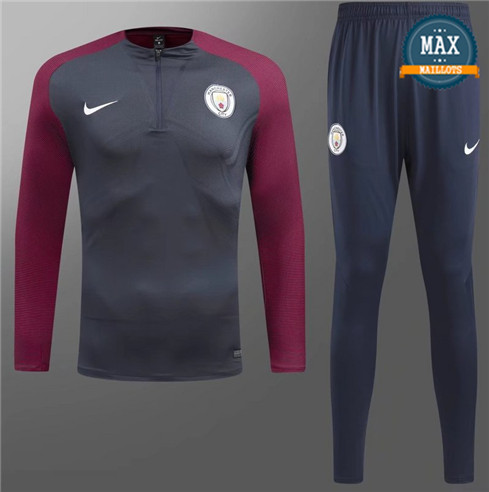 Survetement Manchester City 2019/20 Gris Fonce/Violet