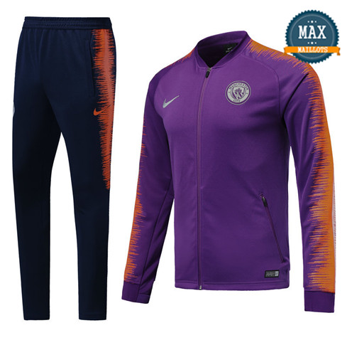 Veste Survetement Manchester City 2019/20 Violet Strike Drill