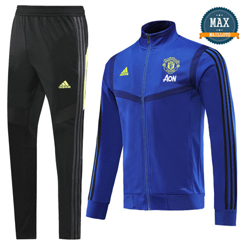 Veste Survetement Manchester United 2019/20 Bleu Marine