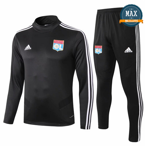 Survetement Lyon 2019/20 Noir Col Haut