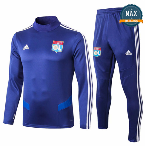 Survetement Lyon 2019/20 Bleu Col Haut