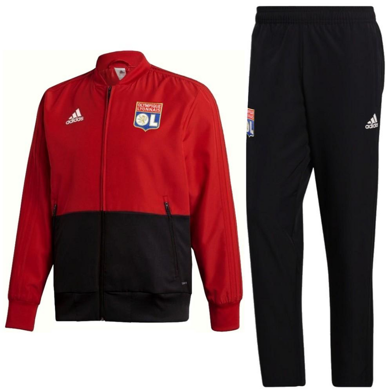 Veste Survetement Lyon 2019/20 Noir/Rouge