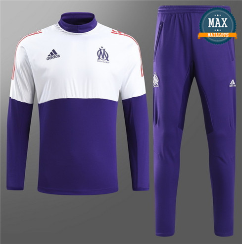 Survetement Marseille Champion League 2019/20 Violet/Blanc