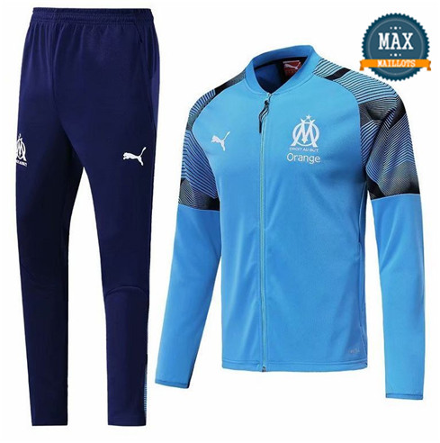 Veste Survetement Marseille 2019/20 Bleu