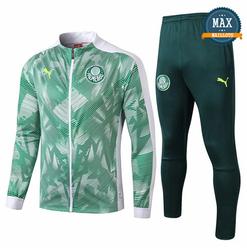 Veste Survetement Palmeiras 2019/20 Vert/Blanc