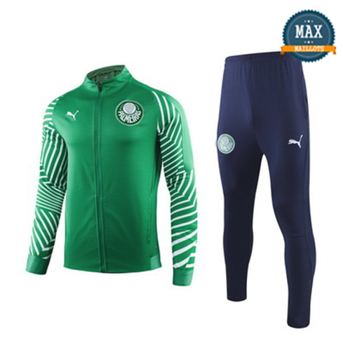 Veste Survetement Palmeiras 2019/20 Vert/Bleu Marine