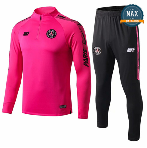 Survetement PSG 2019/20 Rose Col Rond