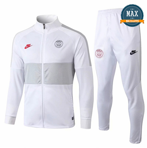 Veste Survetement PSG 2019/20 Blanc