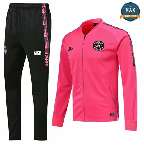 Veste Survetement PSG 2019/20 Rose col bas