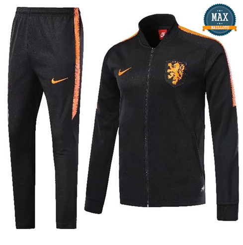 Veste Survetement Pays-Bas 2019/20 Noir