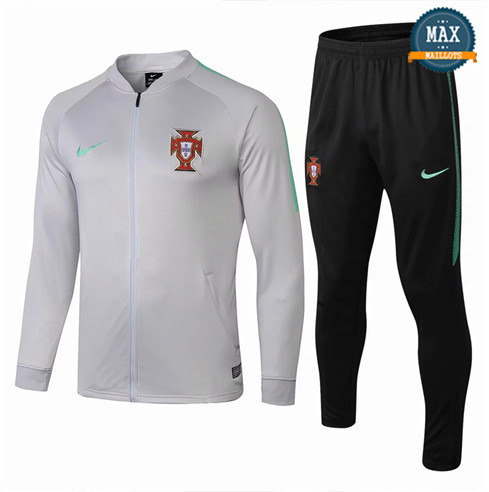 Veste Survetement portugal 2019/20 Blanc argente