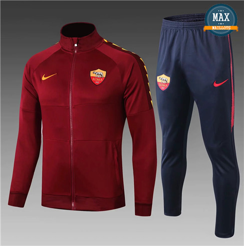 Veste Survetement AS Roma Enfant 2019/20 Jujube Rouge