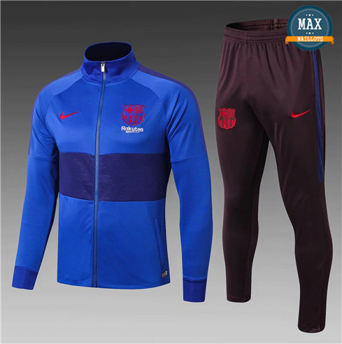 Veste Survetement Barcelone Enfant 2019/20 Bleu