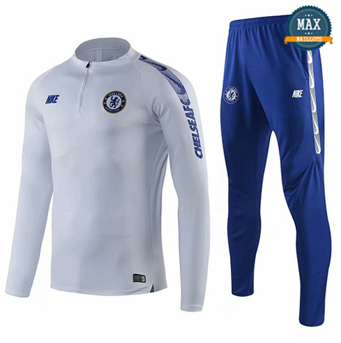 Survetement Chelsea Enfant 2019/20 Blanc/Bleu .jpg