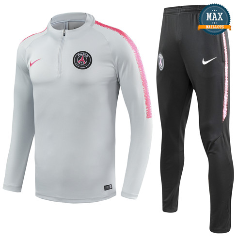 Survetement Enfant PSG 2019/20 Gris/Blanc