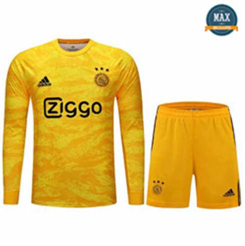 Maillot + Pantalon Ajax 2019/20 Gardien de but Manche Longue Jaune