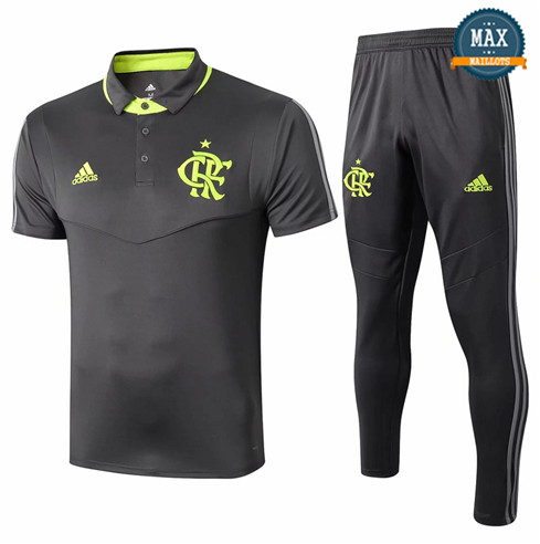 Maillot Polo + Pantalon Flamengo 2019/20 Training Noir