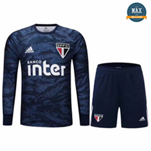 Maillot + Pantalon São Paulo 2019/20 Gardien de but Manche Longue Bleu Marine