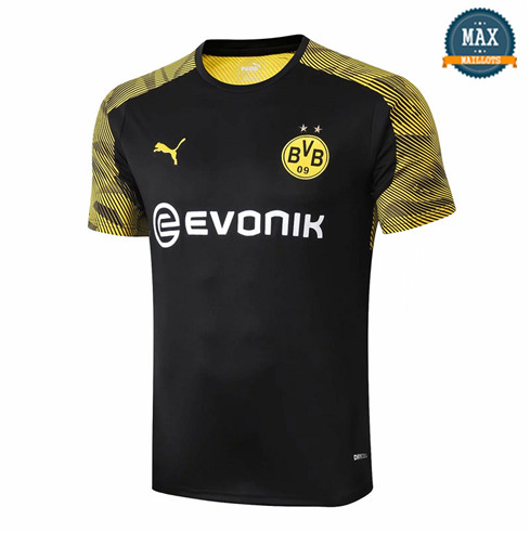 Maillot Borussia Dortmund 2019/20 Pré-Match Noir Col Rond