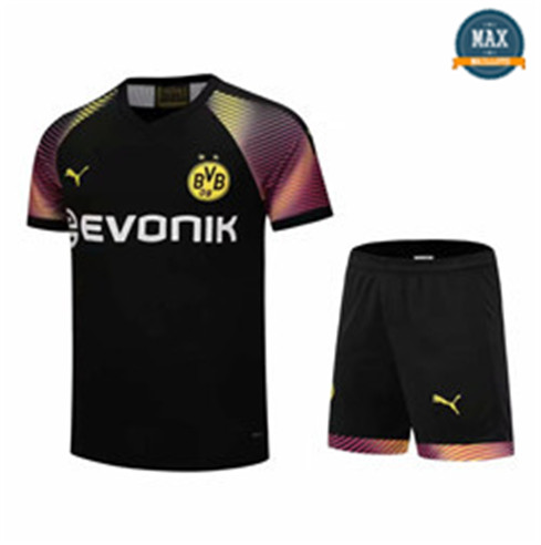 Maillot + Pantalon Borussia Dortmund 2019/20 Gardien de but Noir Col V