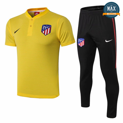 Maillot Polo Atletico Madrid 2018/19 Training Jaune