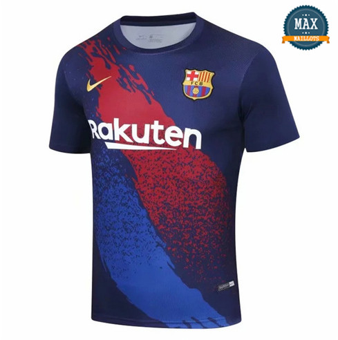 Maillot Barcelone 2019/20 Training Bleu Marine Col Rond