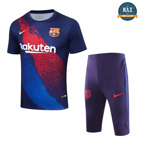 Maillot + Pantalon Barcelone 2019/20 Training Violet Col Rond