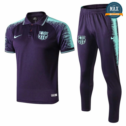 Maillot Polo Barcelone 2018/19 Training Bleu Marine Strike Drill