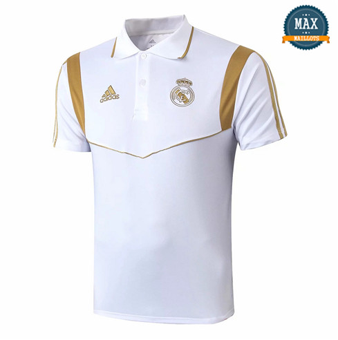 Maillot Polo Real Madrid 2019/20 Training Blanc