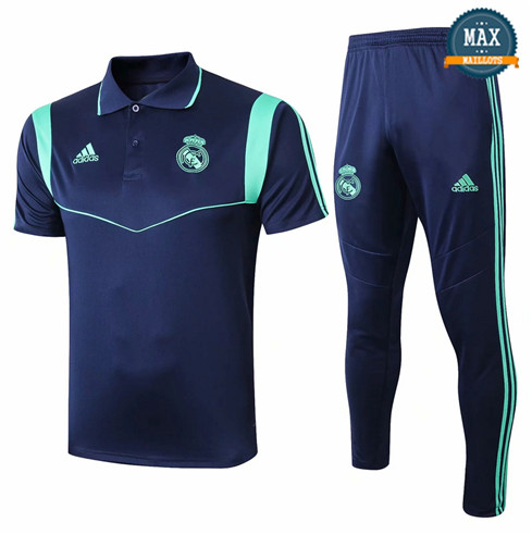 Maillot Polo + Pantalon Real Madrid 2019/20 Training Bleu Marine