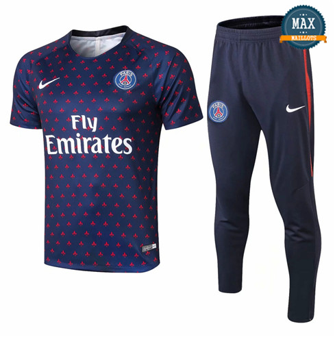 Maillot PSG 2018/19 Training Bleu barré