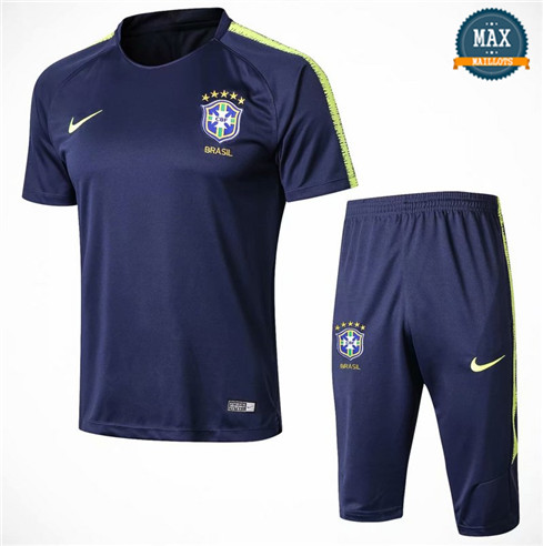 Maillot + Pantalon Brésil 2018/19 Training Bleu Marine
