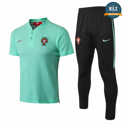 Maillot Polo + Pantalon portugal 2018/19 Training Vert