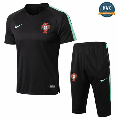 Maillot Polo + Pantalon portugal 2018/19 Training Noir